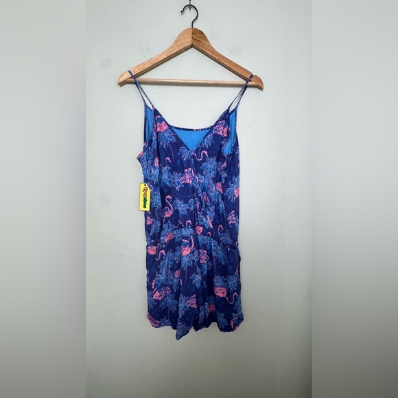 NWT Tipsy Elves Flirty Flamingos Romper - Picture 5 of 12